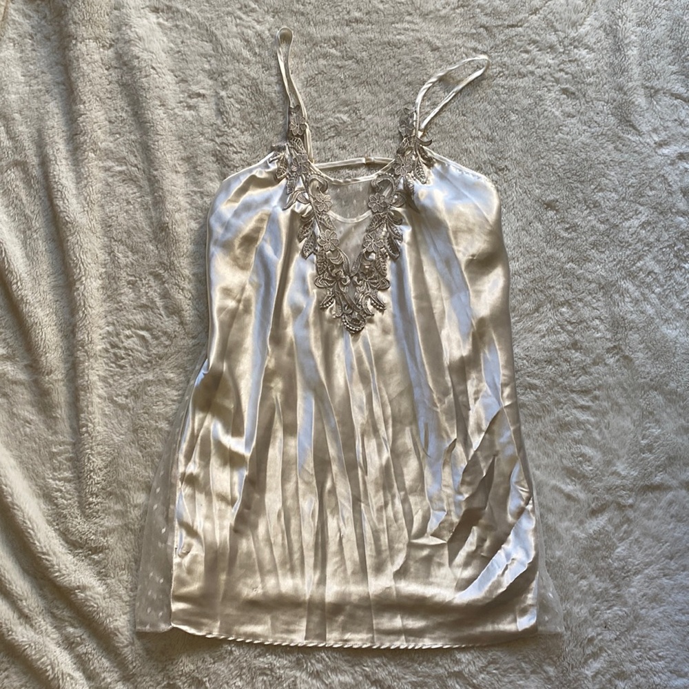 Silk and Lace Slip Dress